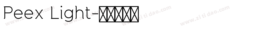 Peex Light字体转换